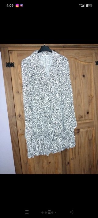 Vestido Manga Larga Estampado