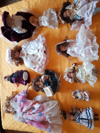 Bambole in ceramica vintage