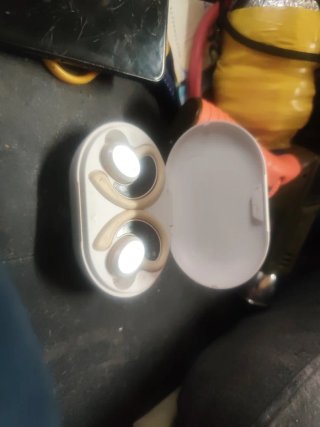 Auriculares Bluetooth Inalámbricos Dorados y Blanc