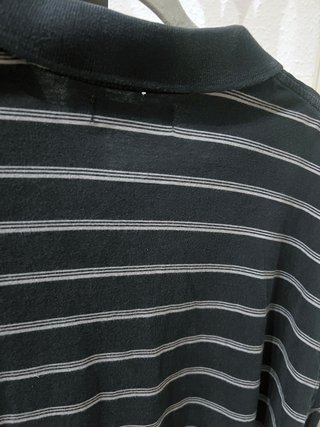 Polo Thomas Burberry de Rayas Negro Talla S
