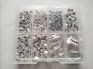 Kit Cuentas y Dijes Plateados