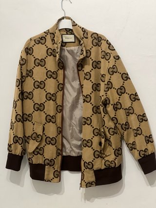 Chaqueta Gucci GG Beige y Marrón