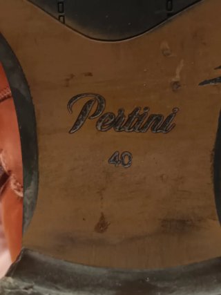 Botines de Piel Pertini Marrón Talla 40
