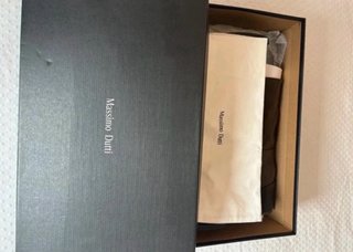Botas de cuero Massimo Dutti marrones