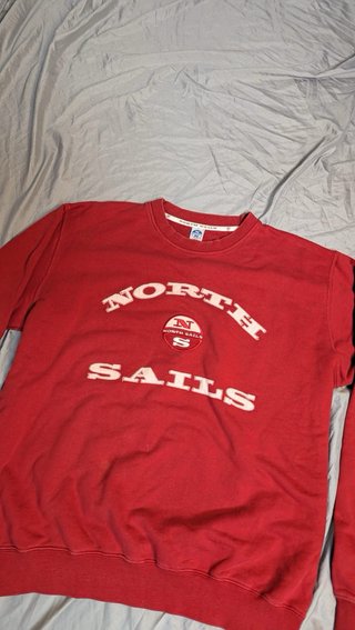 Sudadera Vintage North Sails Roja XL