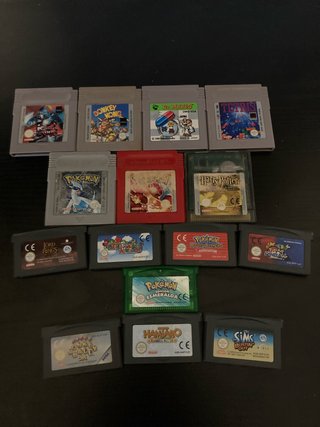 Colección Cartuchos Game Boy, Color y Advance
