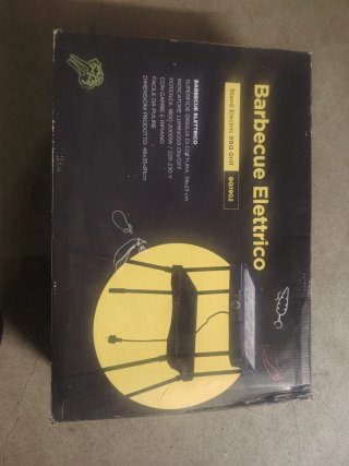 Barbecue Elettrico con Gambe e Ripiano