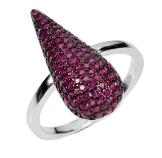 Anello in Argento 925 Placcato Oro, Gemme Naturali