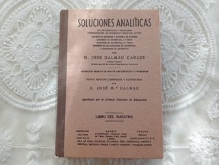 Libro antiguo de matemáticas – José Dalmau Carles