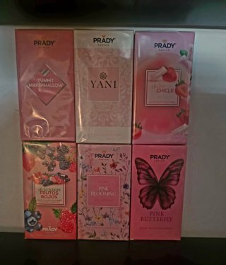 Lote de 6 Perfumes Prady para Mujer