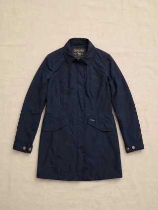 woolrich trench blu navy xl veste m/l - giacca pri