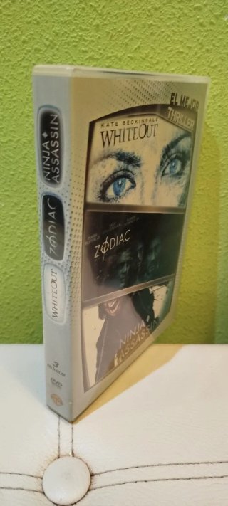 Pack 3 Películas DVD: Zodiac, Whiteout, Ninja
