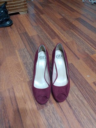 Zapatos de fiesta GD rojos con cartera