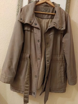 Parka Cortefiel Mujer Talla L Beige