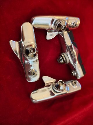 Pattini freno bici corsa nuovi mai usati set 4 pz