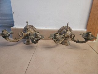 Apliques de pared antiguos dorados