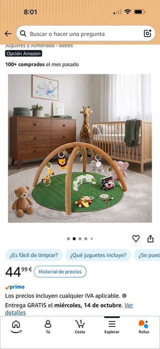 Gimnasio para Bebé con Juguetes Colgantes