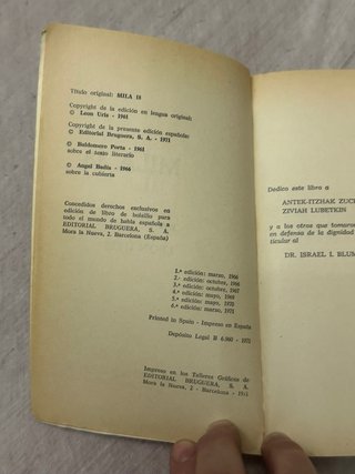 Mila 18 eb bruguera libro amigo leon uris