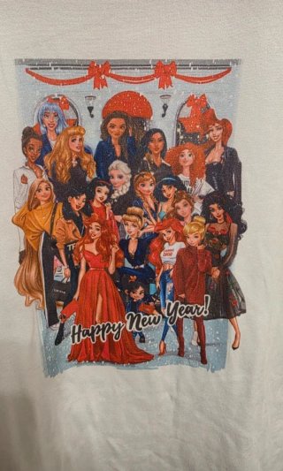 Camiseta Navideña Princesas Disney