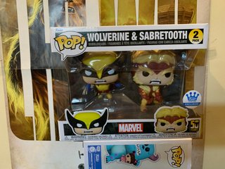 Funko Pop! Wolverine & Sabertooth 2 Pack