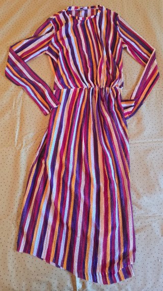 Vestido largo Zara multicolor
