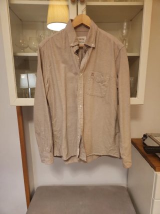 Camisa Scalpers Beige Algodón Talla L