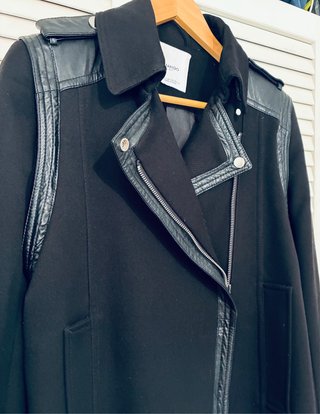 Chaquetón Biker Mango Negro