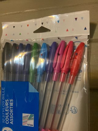 20 Bolígrafos de Colores Surtidos ,total 2paquetes