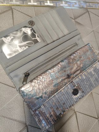 Cartera Monedero Lollipops Plateada