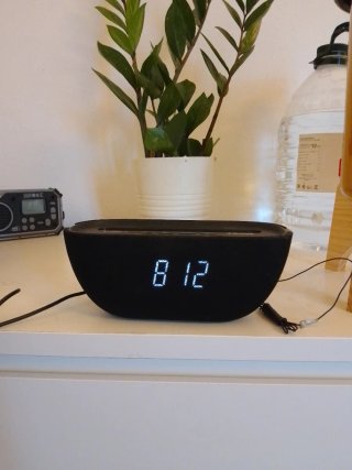 Radio Despertador Audiosonic Negro