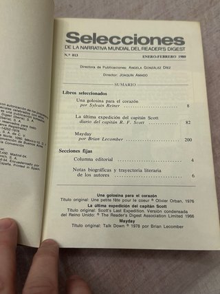 Selecciones. De la narrativa mundial