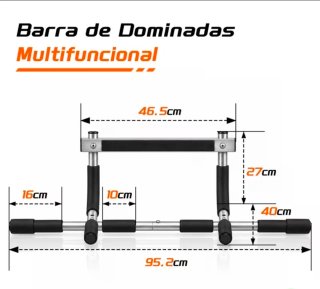 Barra dominadas para marco de puerta
