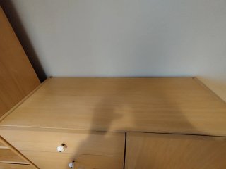 Conjunto Cómoda con Estantería de Madera
