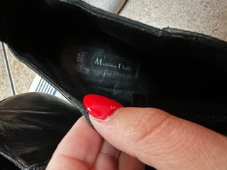 Botines negros de tacón Massimo Dutti