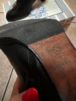 Botines negros de tacón Massimo Dutti