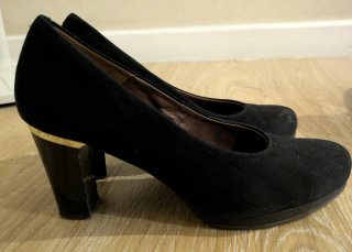 Zapatos de serraje negros Pitillos