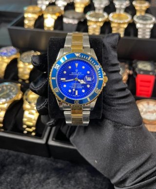 Reloj Estilo RLX Bluesy - Bisel y Esfera Azul