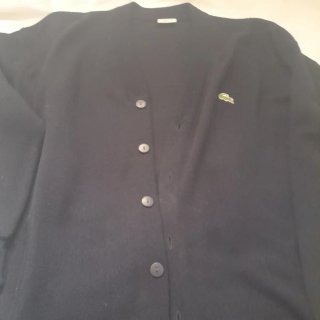 Chaqueta de punto Lacoste azul marino, talla grand