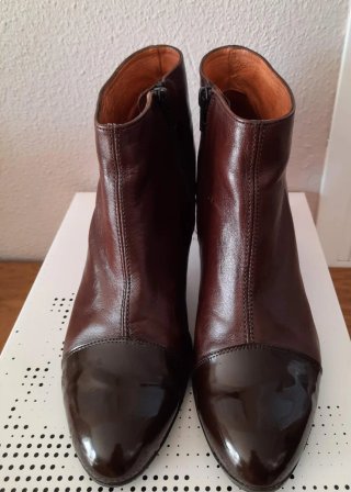Botines Hispanitas Piel Marrón Talla 39