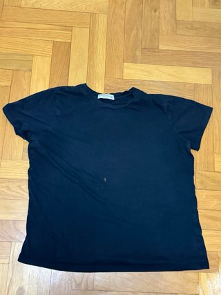 Camiseta Negra Stradivarius Talla XL