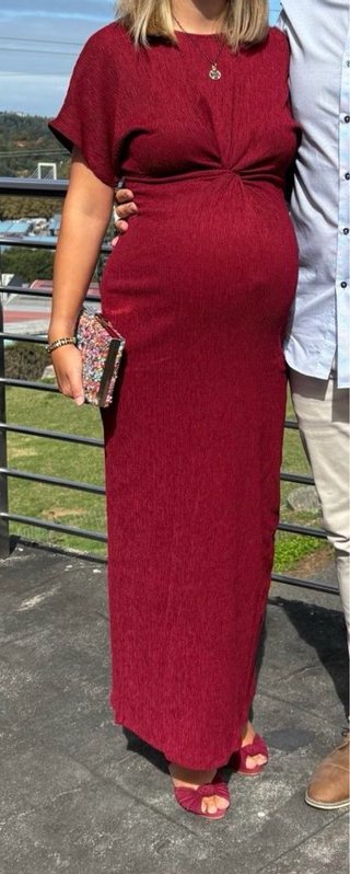 Vestido Premamá Fiesta Rojo