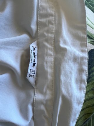Vestido blanco Stradivarius manga larga T.XS