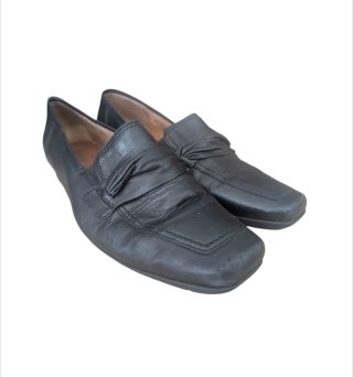 Zapatos Gabor Piel Negros Tacón Bajo
