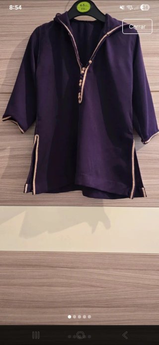 Jelaba de niña morada
