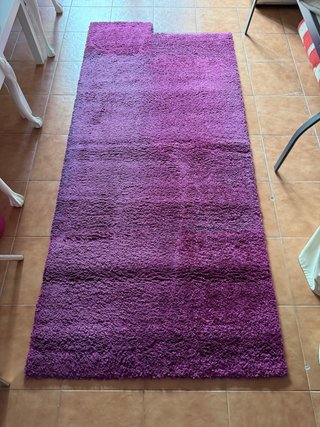 Alfombra UNIVERSAL Aqua Color Berenjena 225x105cm