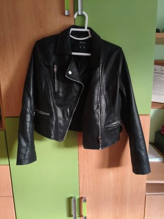 Chaqueta tipo biker negra Lefties Talla M