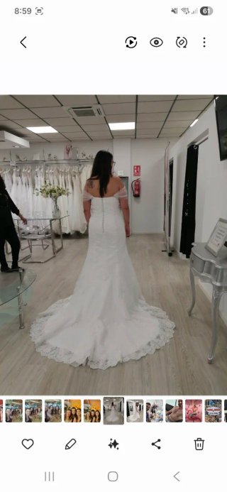 Vestido de Novia Sirena palabra de honor