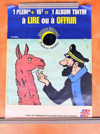 Póster Tintín Publicitario 80x60cm