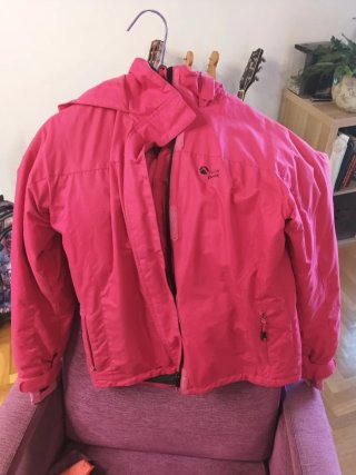 Cazadora de nieve North Peak rosa 12 años