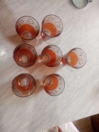 Set 7 Bicchieri Vintage CERVE Anni '70 '80
